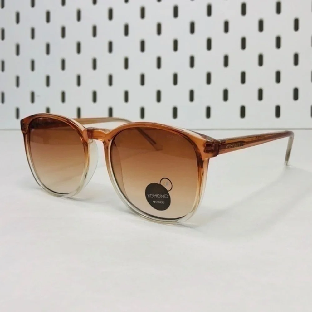 KOMONO Urkel Gradient Peach Sunglasses NEW Ombre orange tan